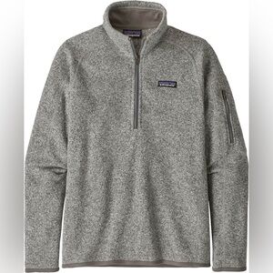 Patagonia Better Sweater 1/4 Zip - Women's Grey Birch White size Medium